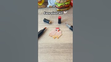 Easy pixel art idea 🐓 #art #pixelartist #pixelartideas #pixelart