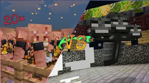Piglin Brute 20× VS Wither