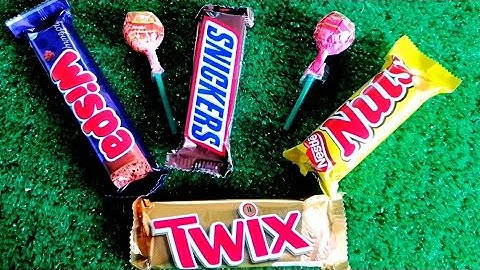 New satisfying video ||Opening Twix, Snickers, Wispa and Nuts.