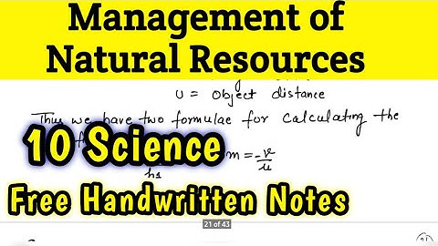 Management of Natural Resources || 10 Science #CBSE/NCERT #ndjtuitionnotes
