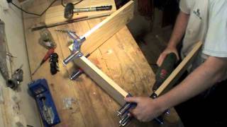 A high speed demonstration of making a storage box on wheels using pocket hole joinery.