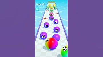 Ball Run 2048 (IOS, Android) New update Gameplay All Levels (Level 41) #Shorts
