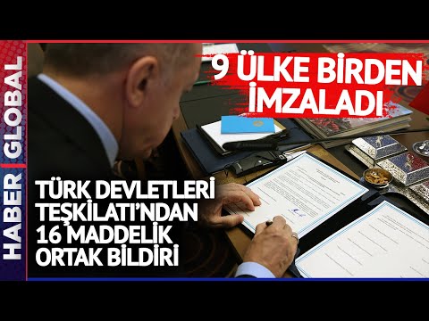 Türk Devletleri Teşkilatı'ndan 16 Maddelik Ortak Bildiri