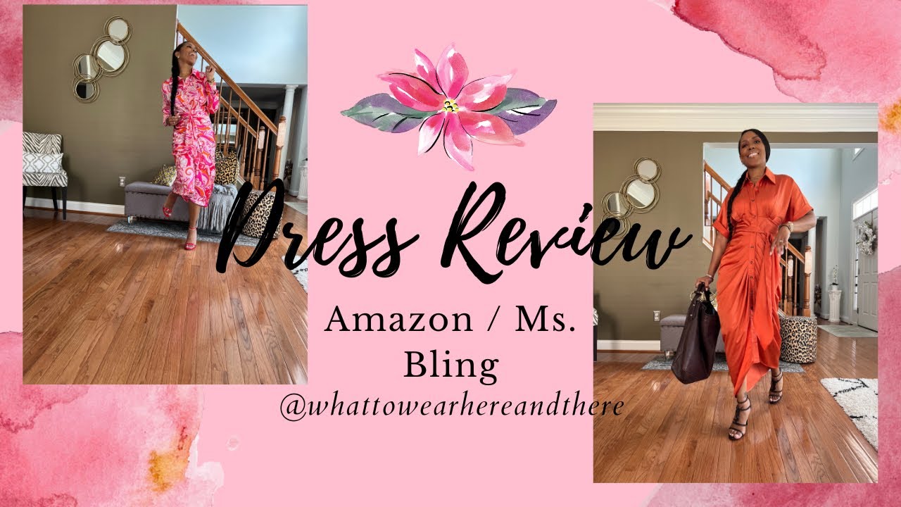 Ms Bling/Amazon Dress Review Summer to Fall Dresses New Button Tie Dresses High Low Style w