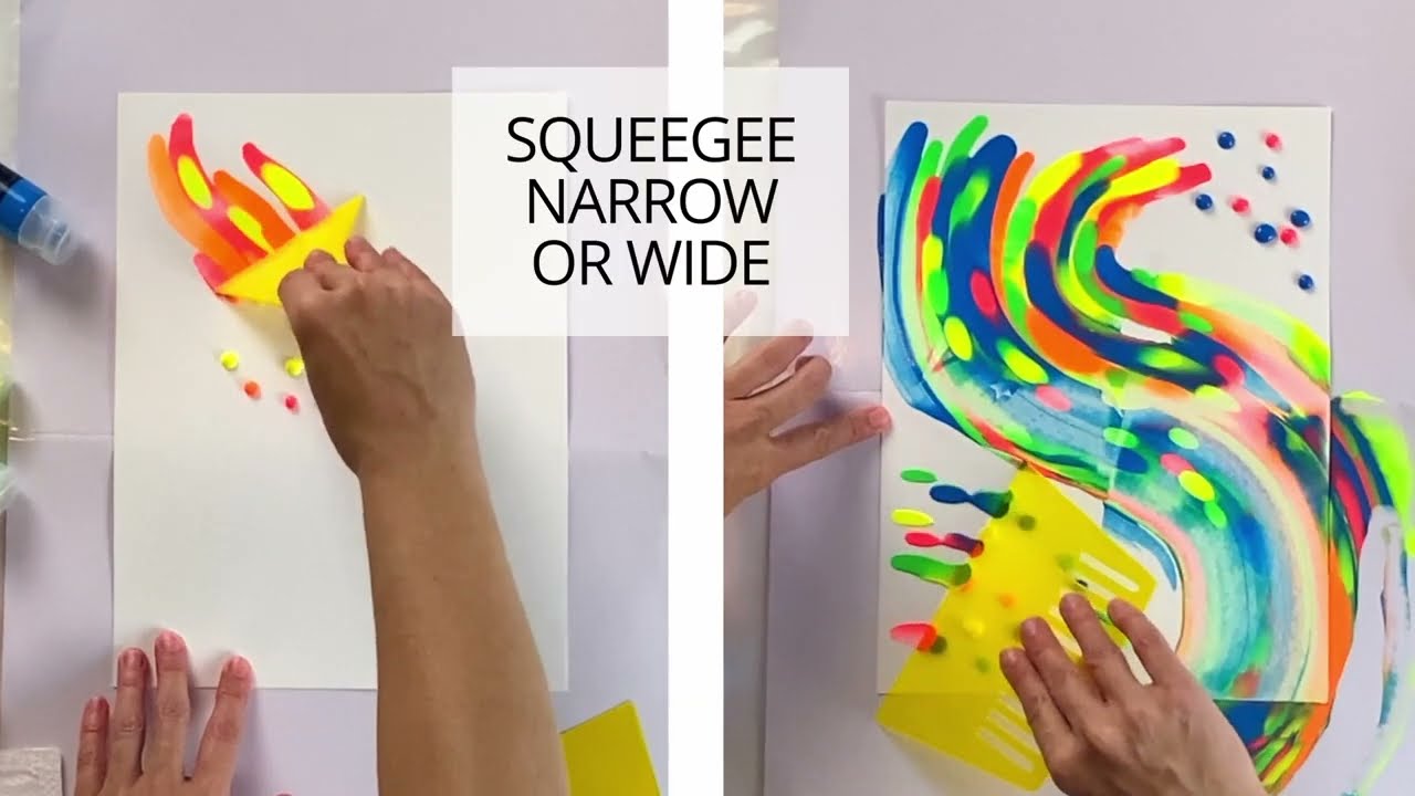 Squeegee Painting  How to Paint with a Squeegee (as seen on TikTok!)