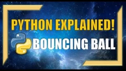 Python: BOUNCING BALL Animation!!!