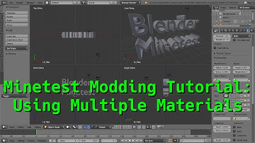 Using Multiple Materials | Using Blender for Minetest Assets