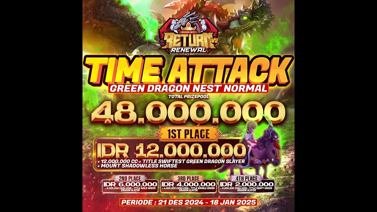 [ 🚀LIVE🚀 ] GREEN DRAGON NEST IS COMING BORHHH 