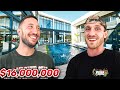 We toured logan pauls new 16000000 mega home  the night shift