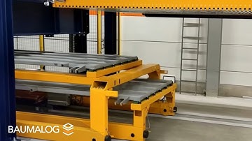 Optimized material flow to the laser automation | Duo station by Baumalog
