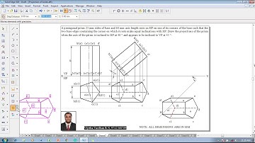 Example 07 on Projection of Solids