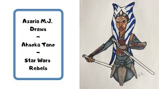 ahsoka tano drawing wars rebels