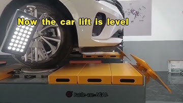 BATTLE AXE WHEEL ALIGNMENT MEASUREMENT ON UNLEVEL CARLIFT