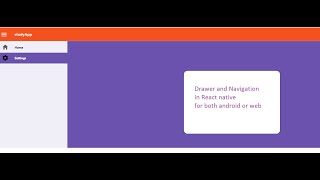 Awesome React Navigation and React Drawer