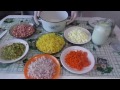 Зимний салат оливье. Быстро и очень вкусно.