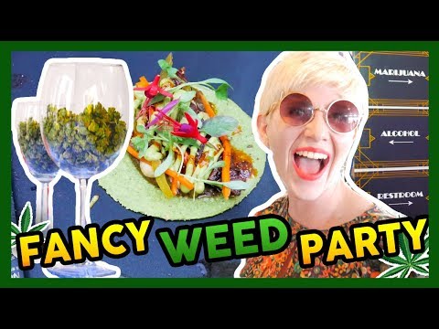 INSIDE A FANCY CANNABIS INDUSTRY PARTY
