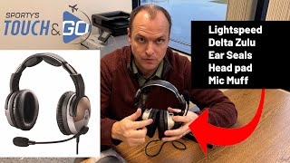 Replacing the ear seals, head pad, and mic muff on the Lightspeed Delta Zulu Aviation Headset