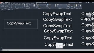 AutoCAD Lisp Copy Swap Text
