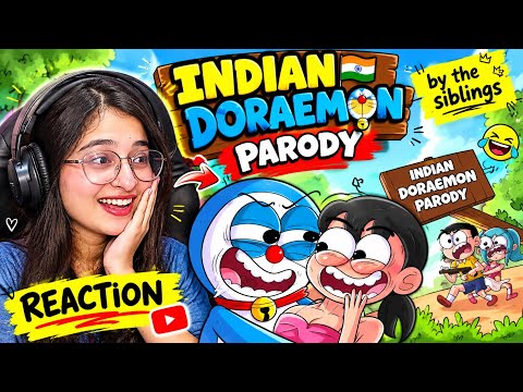 INDIAN DORAEMON PARODY 😂 | This Was WAY Too Funny! 🤣 | Reaction | by The Siblings #reaction 