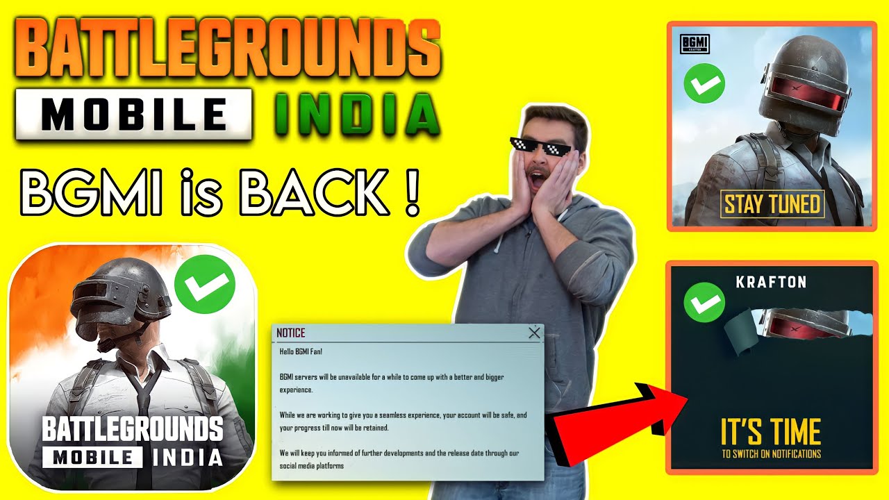 Back BGMI Officially Announcement By Crafton BGMI UNBAN DATE? YouTube