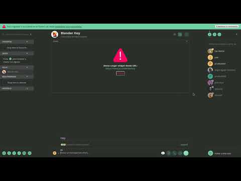 Entra a tu sala de videoconferencias "Usuarios de Blender Hoy" por RIOT.