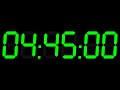 285 MINUTES(04:45 hours) countdown digital timer with alarm sound