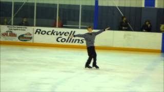 Tyoma Ice Skating Compulsory Spins Iowa Games 2013  HD