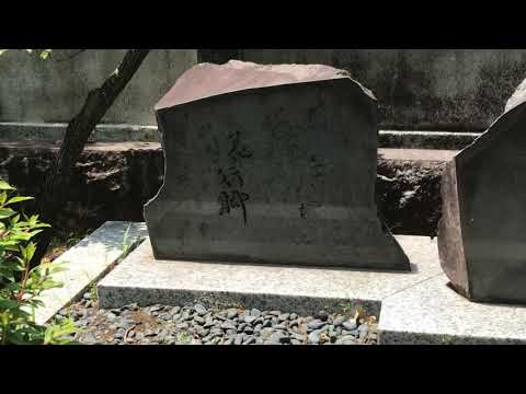 「角川源義の句碑と妻照子の句碑」神奈川県産本小松石 島田市 お墓 石音石材店 国産墓石専門店