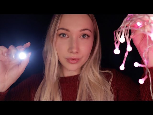 ASMR Relaxing Car Ride | Bright, Colorful Lights & Gentle Whispers (X-mas Edition)✨