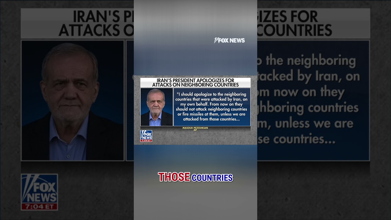 Iranian president APOLOGIZES to neighboring countries #foxnews #news #us #fox