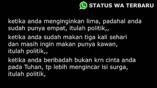 STORY WA TERBARU QUOTES SINDIRAN POLITIK 2019 LUCU TERBAIK
