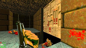 Doom 2 Hell on Earth - MAP05 The Waste Tunnels - UVMAX 100% Secrets 60fps Uncommented