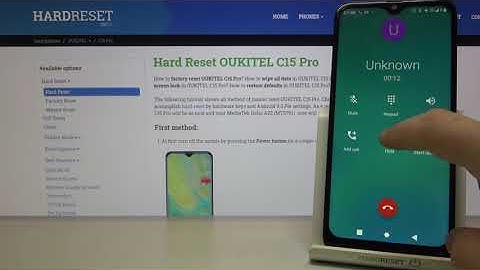 Oukitel C15 Pro  - Incoming Call Presentation & Call Options