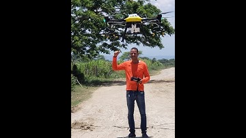 The remote controller of Joyance agricultural sprayer drone which can spray farm automatically