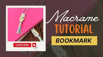 Macrame Paper Clip / Tutorial / Tutorial For Beginners / DIY / Macrame Tutorial / Diamond Bookmark