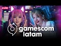 VTUBER NA GAMESCOM LATAM! Eu em casa + PamSnowStage mostrando minha avatar no evento em tempo real