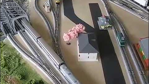 Kato N Scale Unitrack Layout in Action