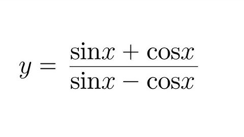 Derivative Practice #4: derivative of y = (sinx + cost)/(sinx - cosy) (quotient rule)