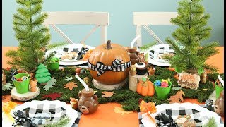 Create a Woodland Thanksgiving Kids' Table
