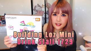 BUILDING Loz Mini Drink Stall 1729 - Carnival Fairground series Speed building time-lapse video