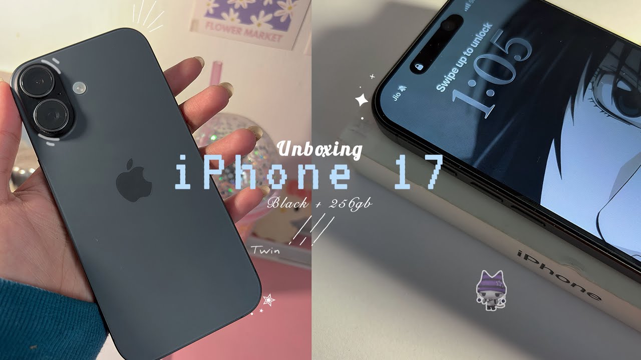 IPHONE 17 Black 𝒜ℯ𝓈𝓉𝒽ℯ𝓉𝒾𝒸 𝓊𝓃𝒷ℴ𝓍𝒾𝓃𝑔 🤍| 256gb | new