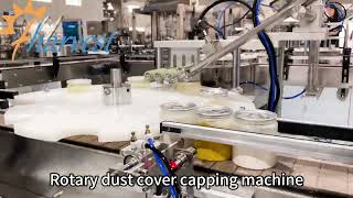Plastic Jar Rotary Type Capping Machine, Dust Cover Capper Equipment, Fully Automatic Capper Machine