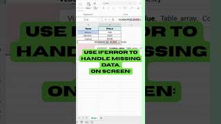 Fix Spreadsheet Errors Episode 4 – Fix #NA   #excel #spreadsheetmagic #automatedsolutions #fixerror