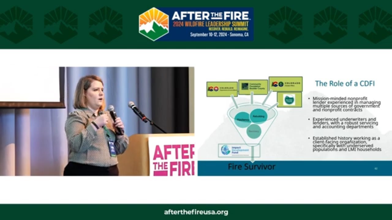 Day 3: KEYNOTE: Funding Disaster Recovery Through a CDFI with Emily Nilsen