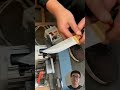 Hand Sharpening A Knife Blade #Metalworking