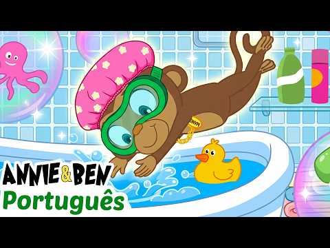 Canção de Banho para Crianças | Cantigas de Ninar e Músicas Infantis | HooplaKidz Brasil