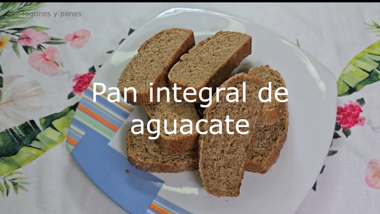 Pan integral de aguacate, sanísimo y súper rico