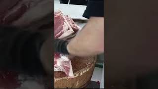 Axe for meat.  Handmade work