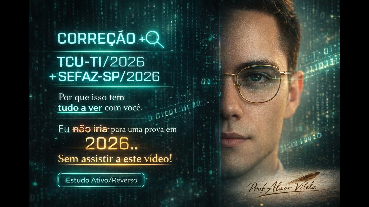 LIVE - Prof. Alaor Vilela | SEFAZ-SP + TCU| Execução & Como Corrigir Provas no Estudo Ativo/Reverso