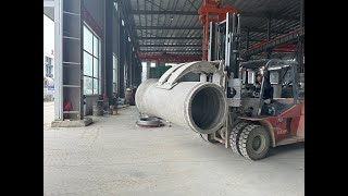 Concrete Pipe Rotation Clamping Device with Forklift